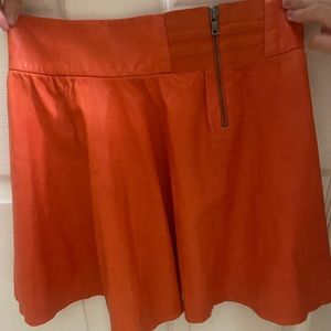 Alice and Olivia soft leather skirt